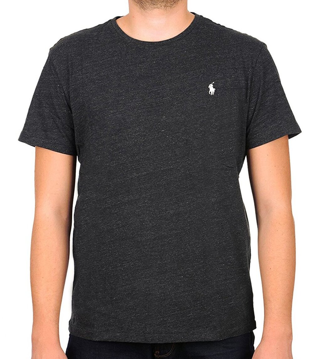 NWT Polo Ralph Lauren Men's Classic T-Shirt Cotton (Black ,White Pony, size M)